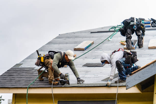 Professional Flat Roof Repair technician working in Springdale, WA